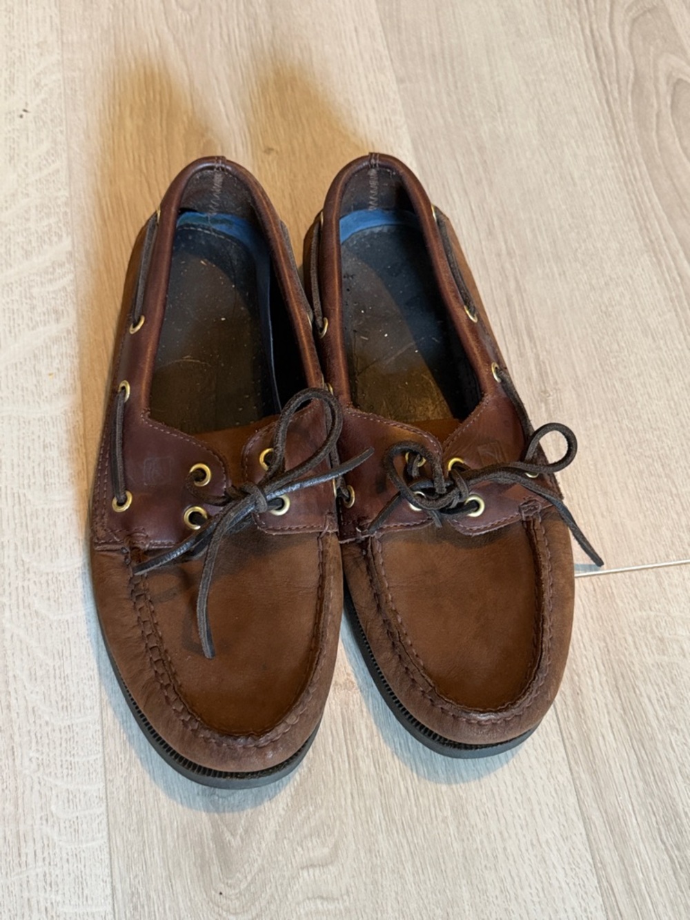 Men's Brown Leather & Suede Boat Shoes Sperry’s